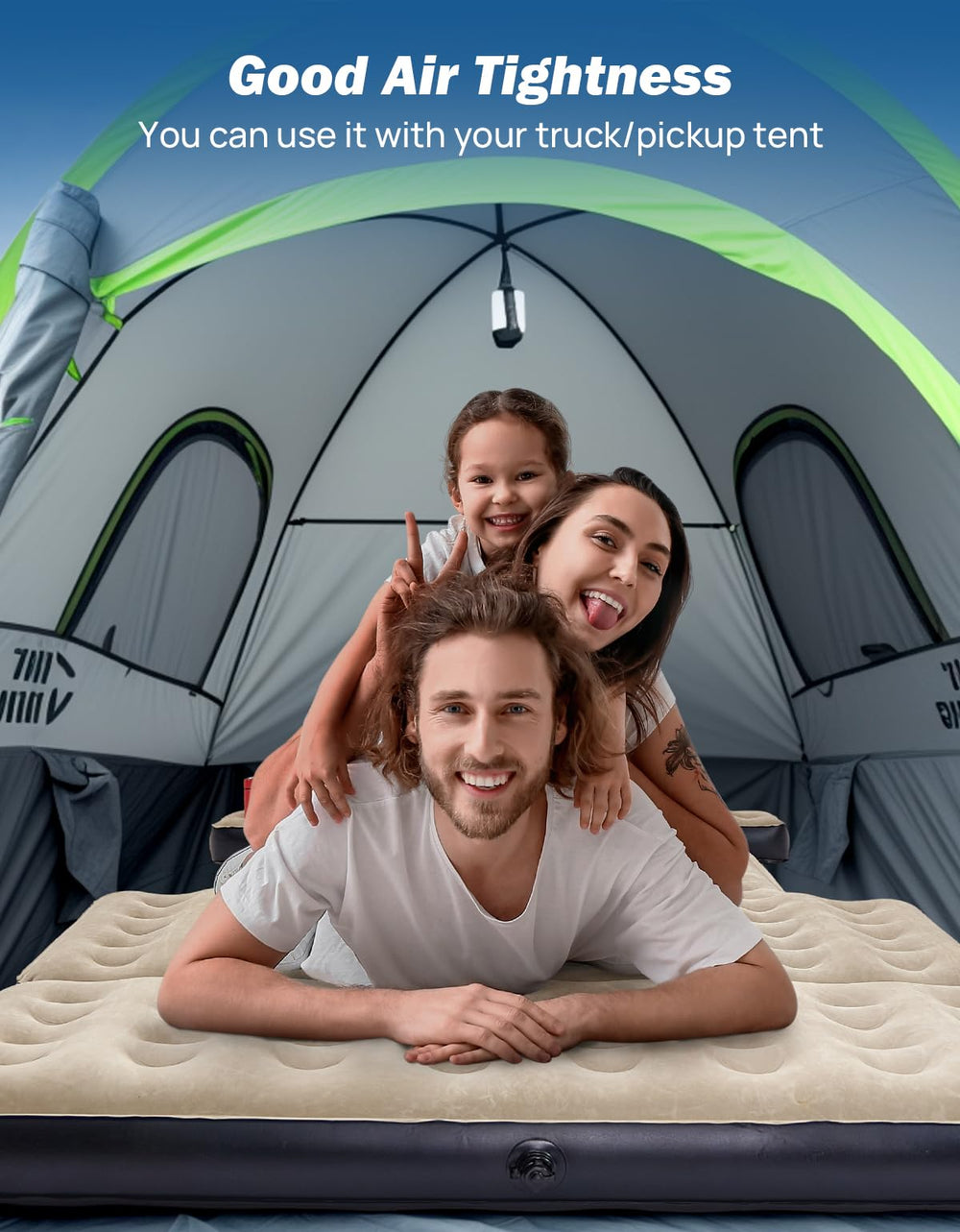 joytutus inflatable mattress adapts to tents, living rooms, courtyards, and trucks