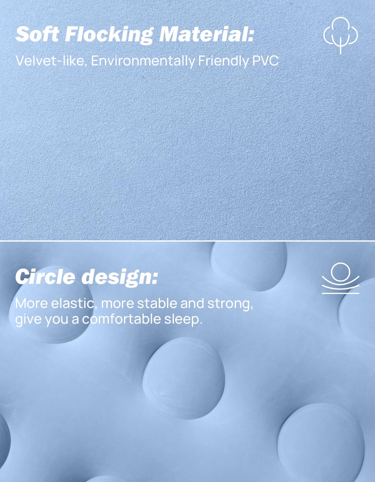 JOYUTUTUS SUV air mattress anti-leakage design sustains shape for hours during trips