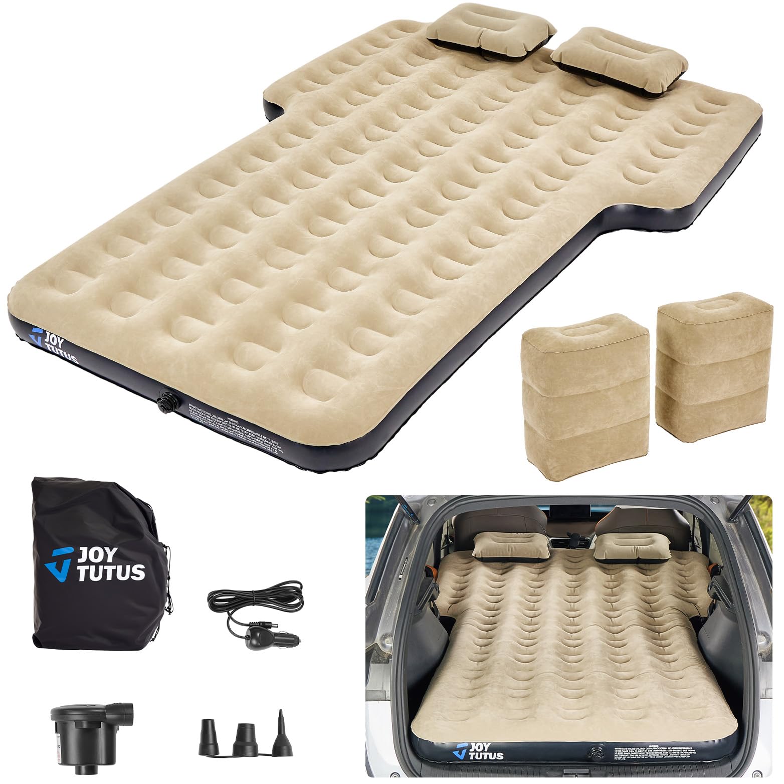 JOYTUTUS SUV air mattress anti-leakage keeps sleeping surface stable