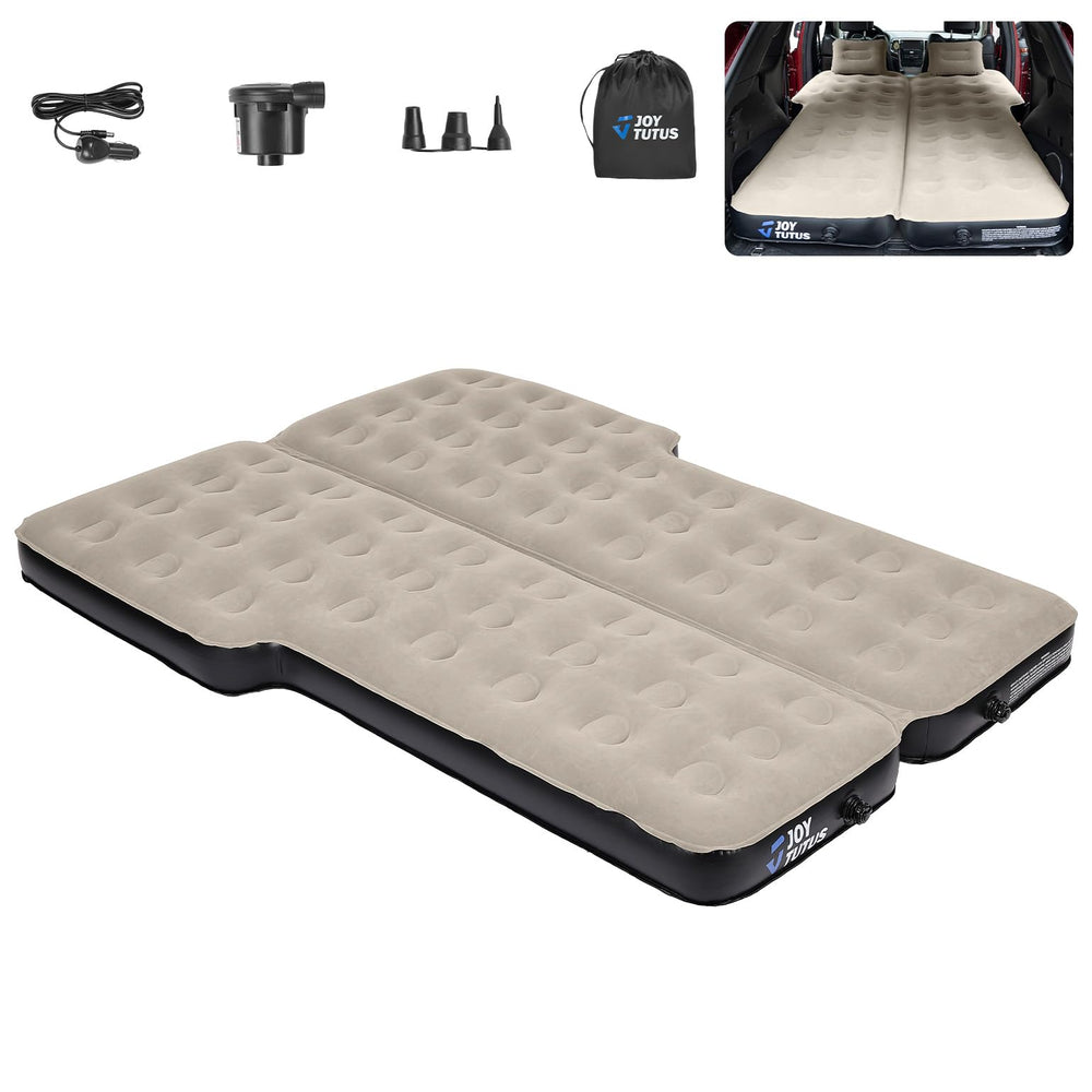 JOYTUTUS SUV air mattress in car setup for road trips