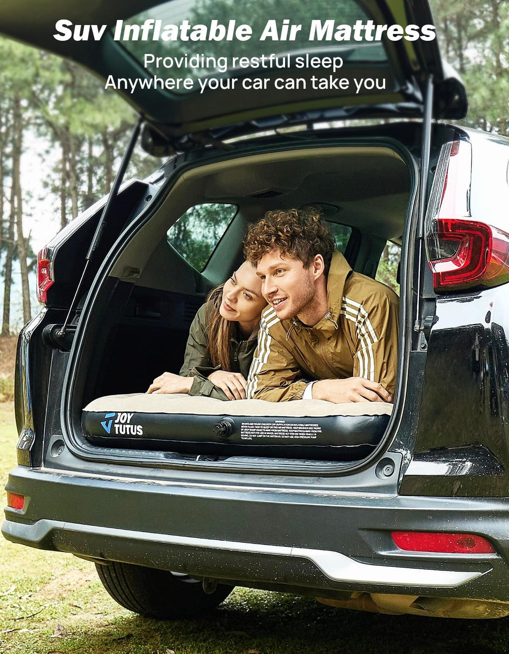 JOYTUTUS SUV air mattress soft flocking fabric offers luxurious comfort