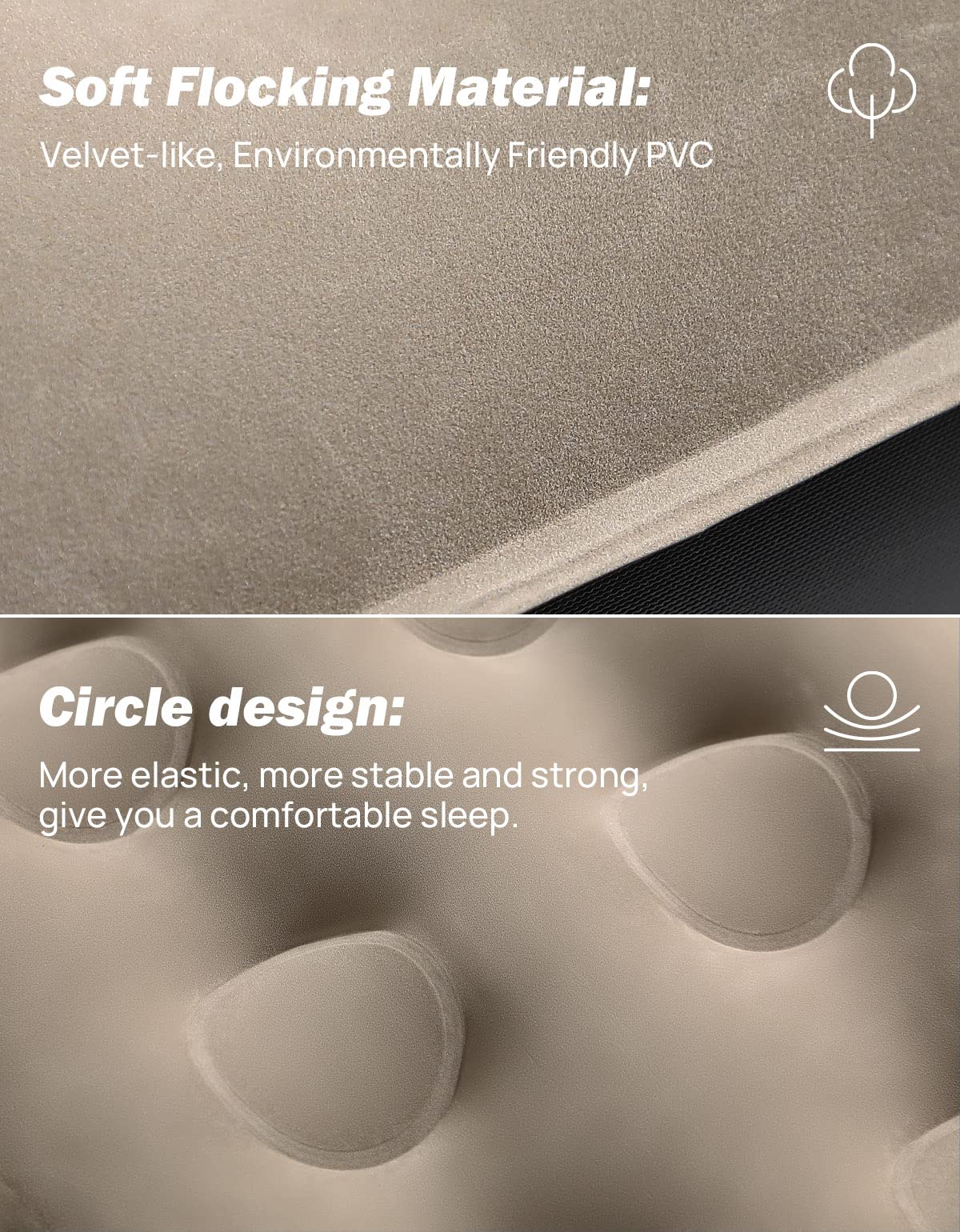 JOYTUTUS mattress supports up to 600 pounds for stability