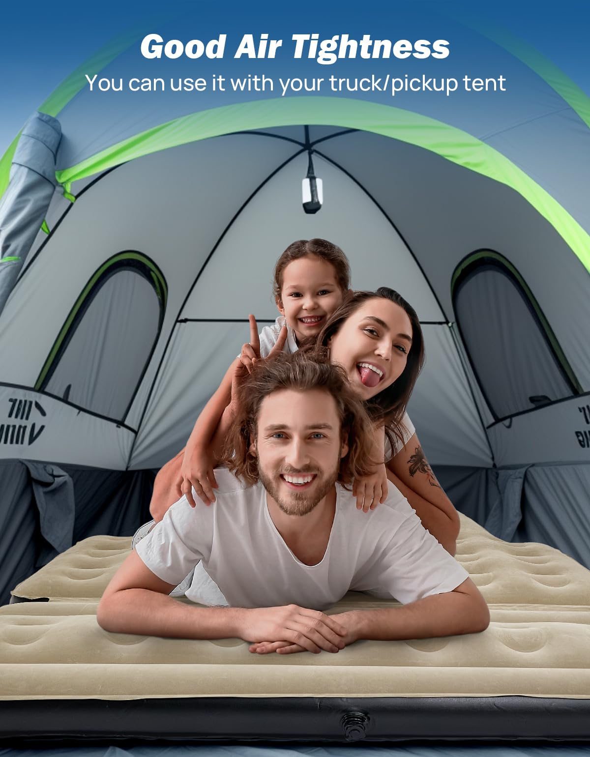 Joytutus versatile in tents, living rooms, or truck beds for adventures.