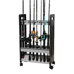 ABS plastic fishing rod rack highlighting sturdy construction