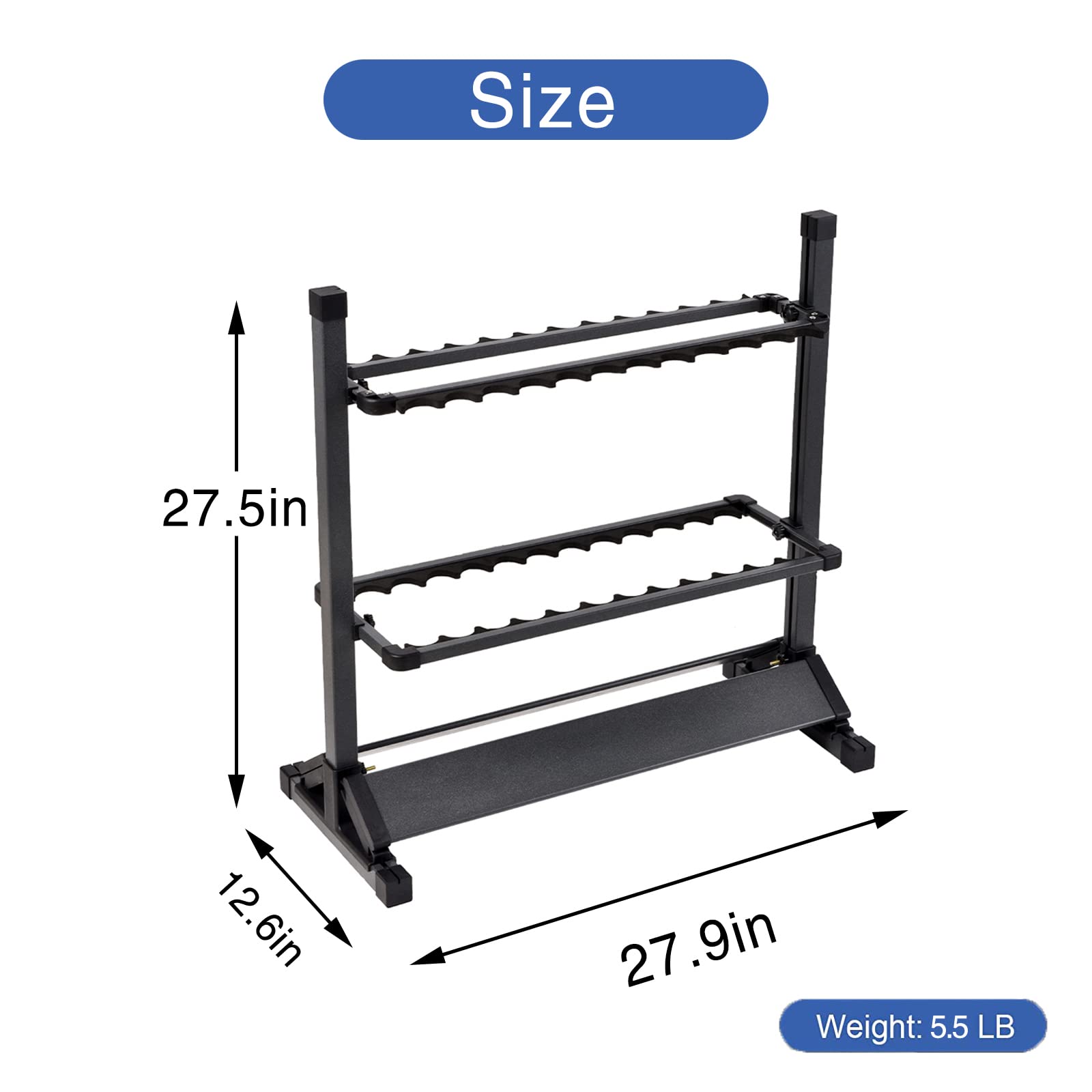 JOYWAVE aluminium frame emphasizes durable construction for long-lasting gear storage.