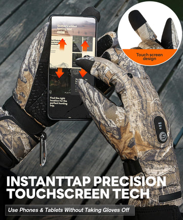 JS LifeStyle heated gloves anti-slip silicone palm improves grip on tools.