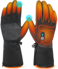 JS LifeStyle HG-05 heated gloves top view showing overall fit and warmth potential.