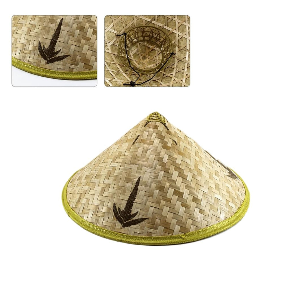 JSGHGDF hat side view shows breathable leaves for gardening comfort