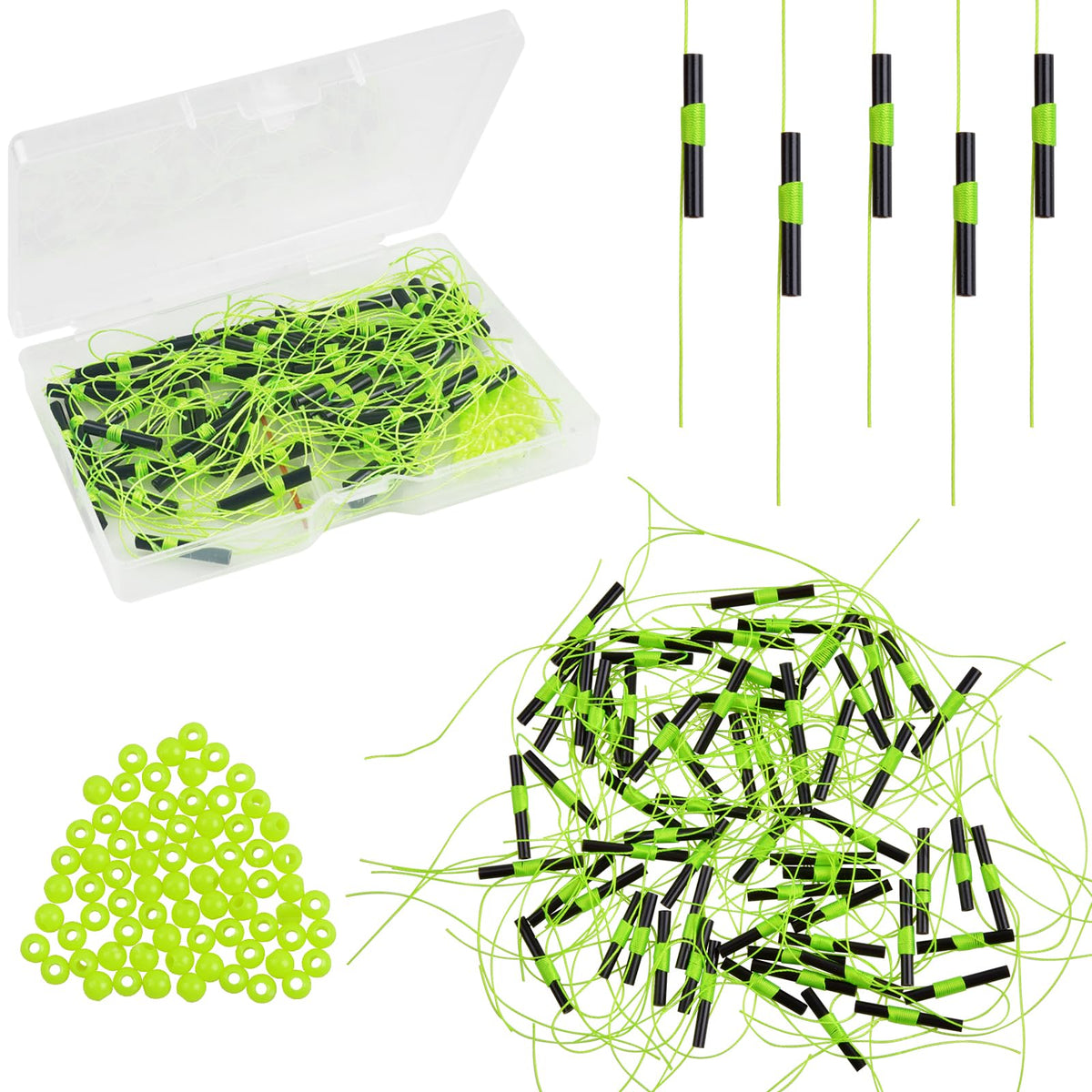 JSHANMEI bobber stops set with beads