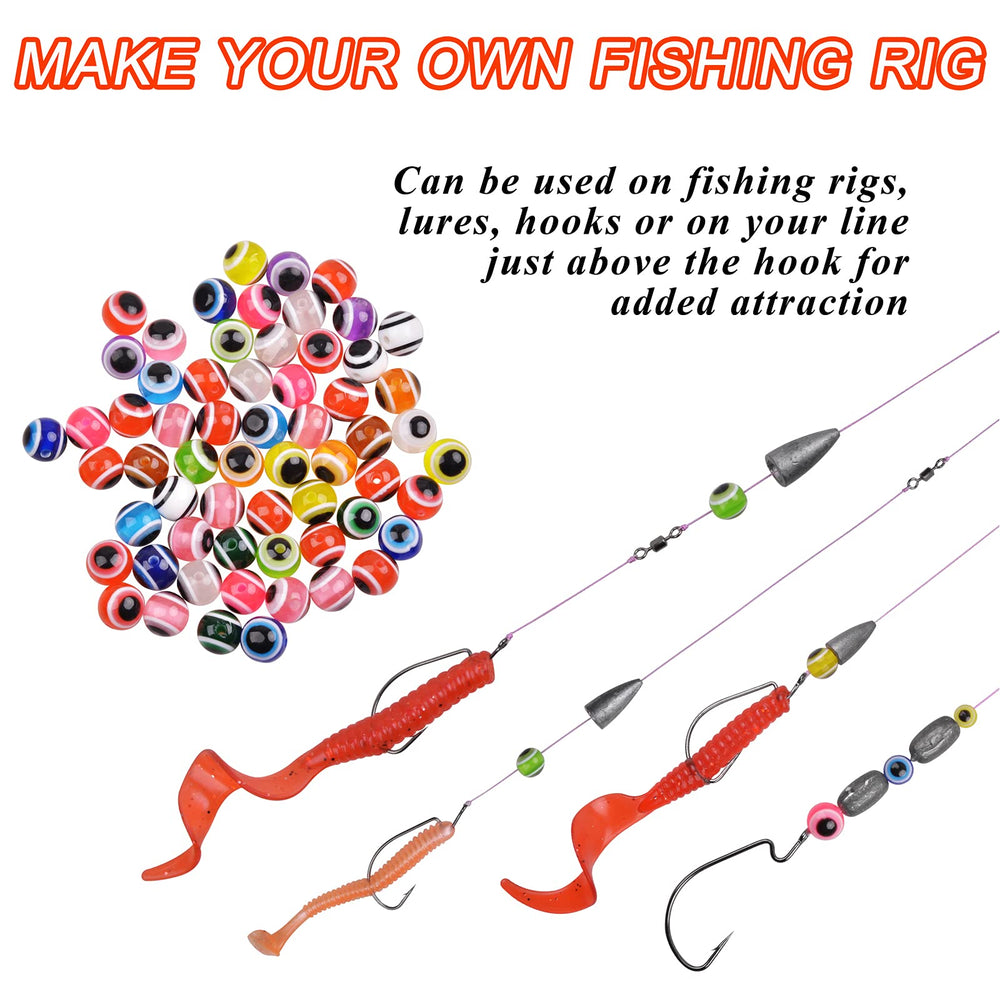 6mm fishing beads with center hole for line threading