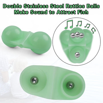 Bright color catfish rattle bells for fishing rigs