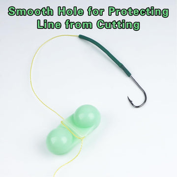 Example: catfish rig with double rattle beads