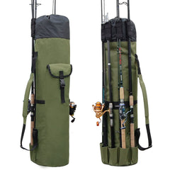 JSHANMEI fishing pole bag with rod holder - front view