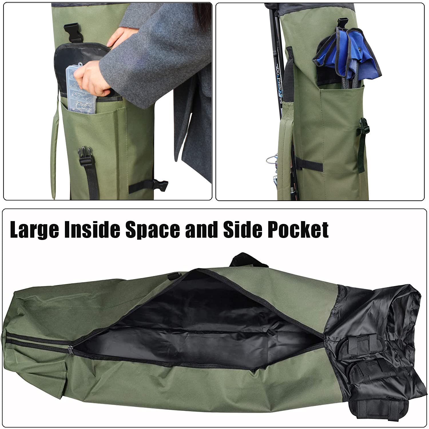 Reinforced shoulder straps and foam padding for comfort