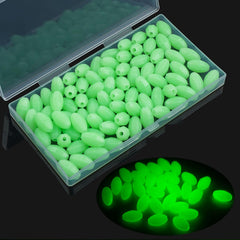 JSHANMEI glow fishing beads 80 pieces in storage box