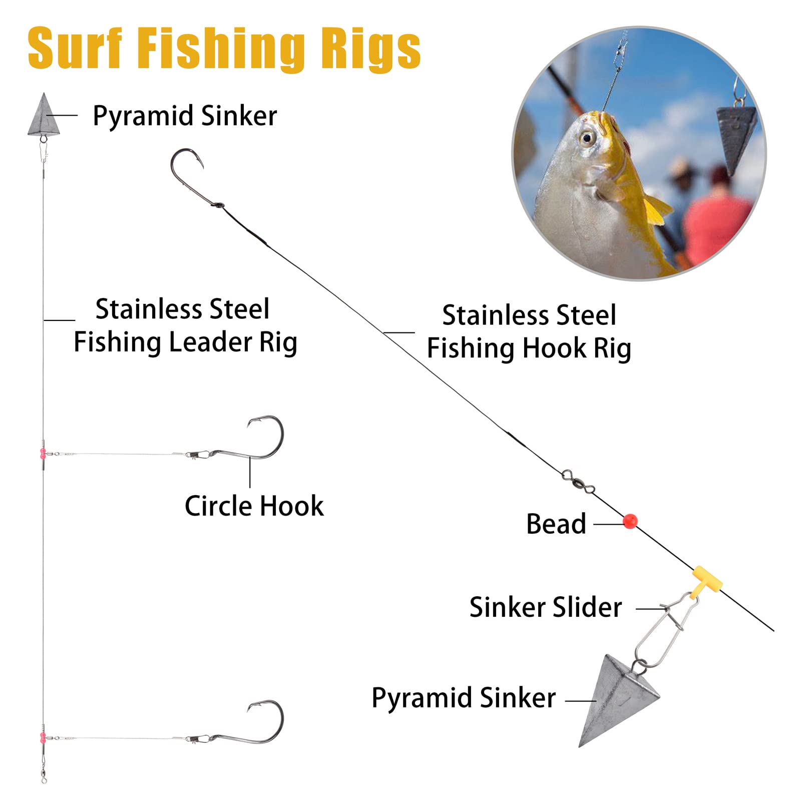 JSHANMEI saltwater tackle kit pyramid sinkers closeup emphasizes weight for casting.