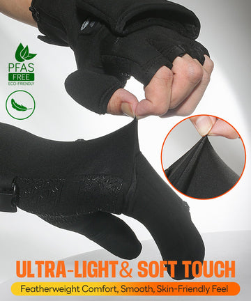 JS LifeStyle heated gloves stretch fabric provides soft, flexible daily wear.