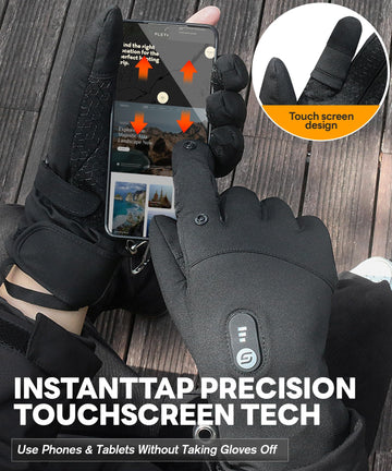 JS LifeStyle heated gloves anti-slip palm grip for secure handling