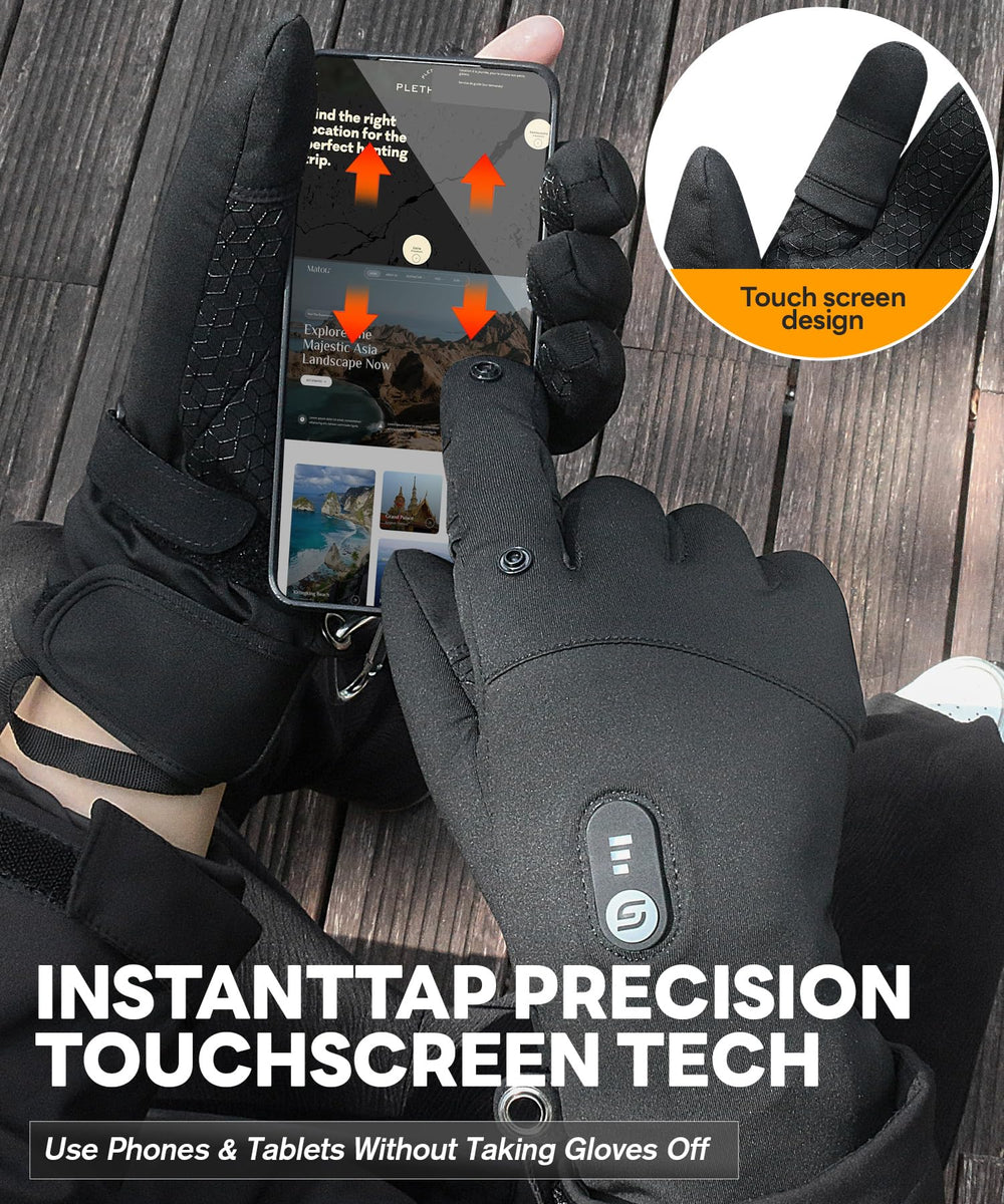 JS LifeStyle heated gloves anti-slip palm grip for secure handling