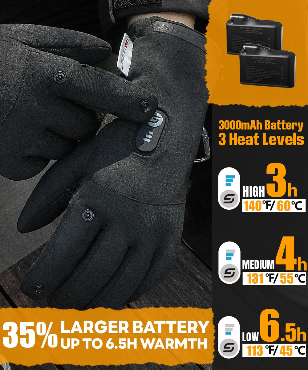 JS LifeStyle heated gloves offer up to 6.5 hours of heat on demand