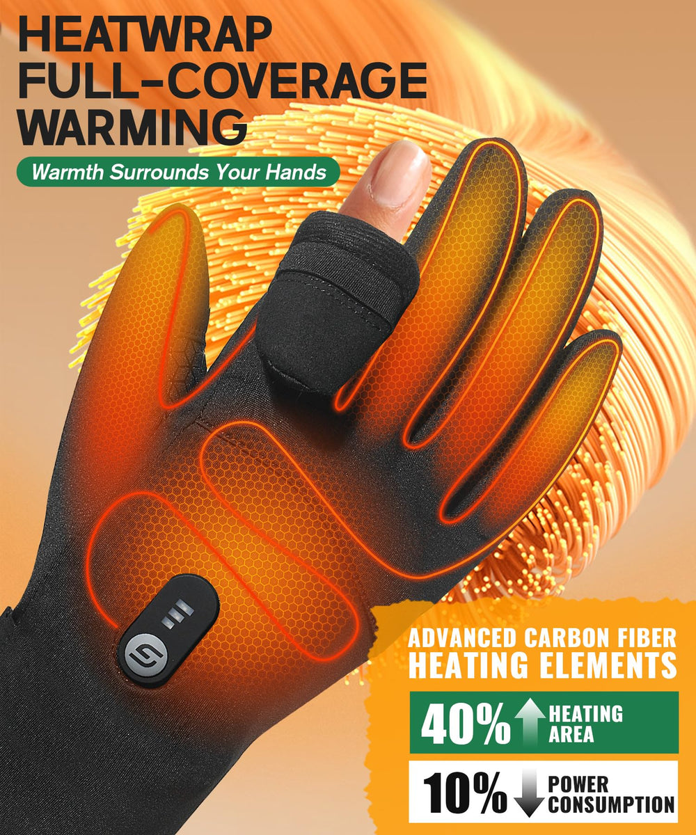 JS LifeStyle heated gloves trigger finger design enabling quick activity