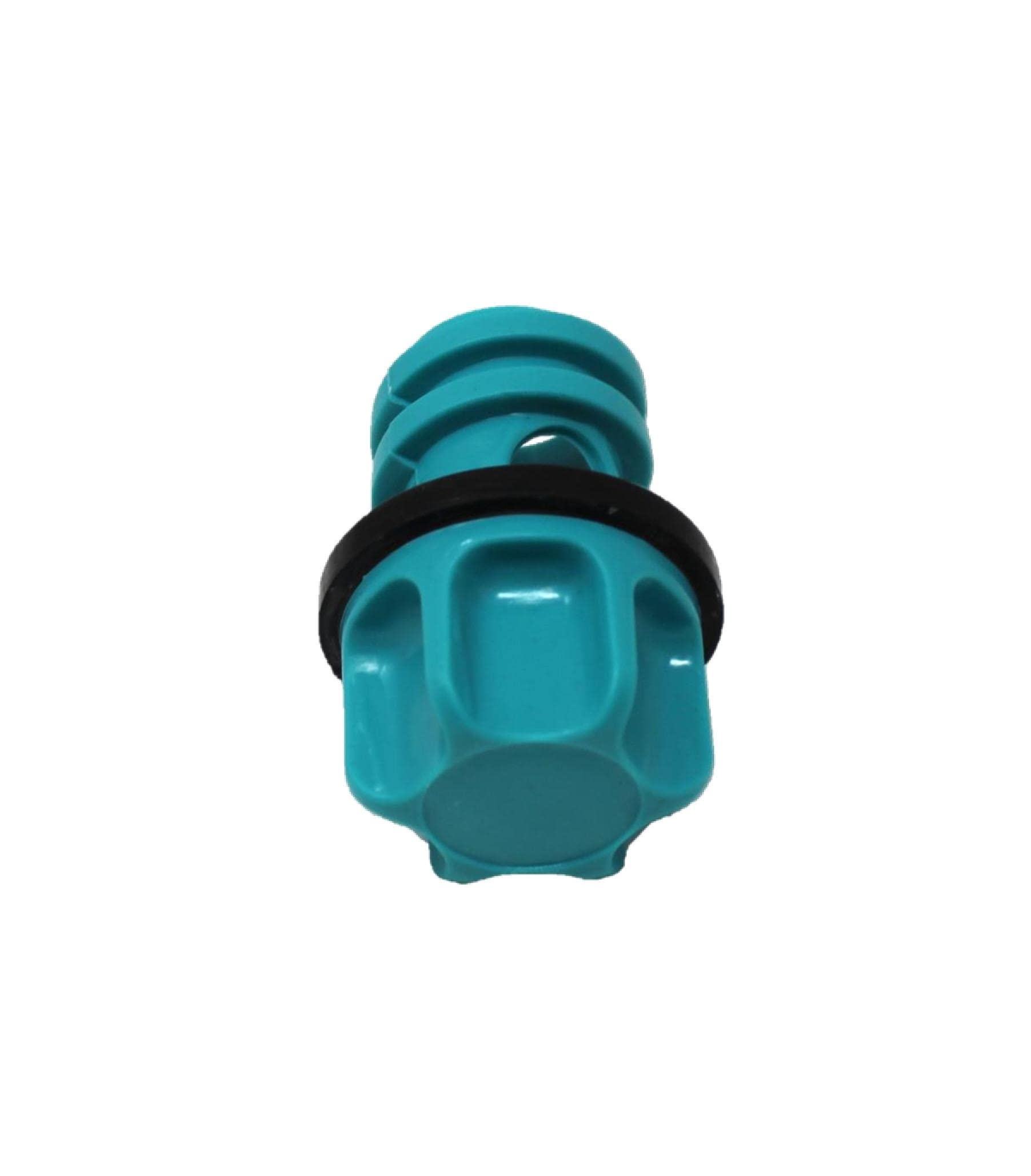JSP teal cooler plug enabling quick installation on compatible models.