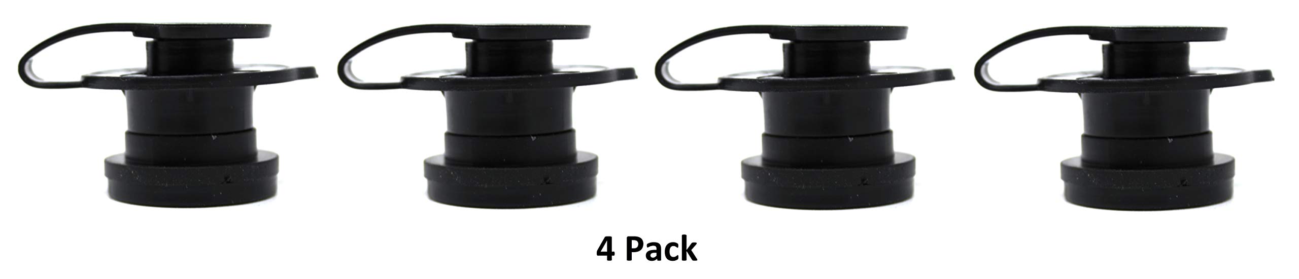 JSP Manufacturing black drain plug for Coleman units with durable, snug sealing.