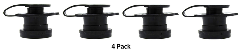 JSP Manufacturing black drain plug for Coleman units with durable, snug sealing.