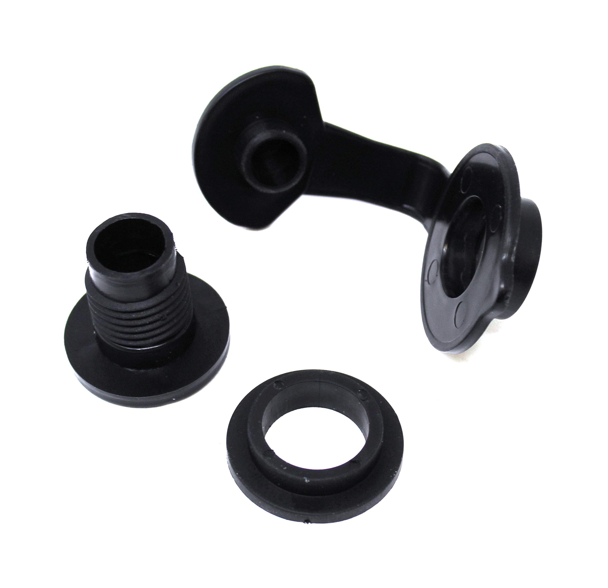 JSP Manufacturing black-finish drain-plug, durable and low-reflection hardware.