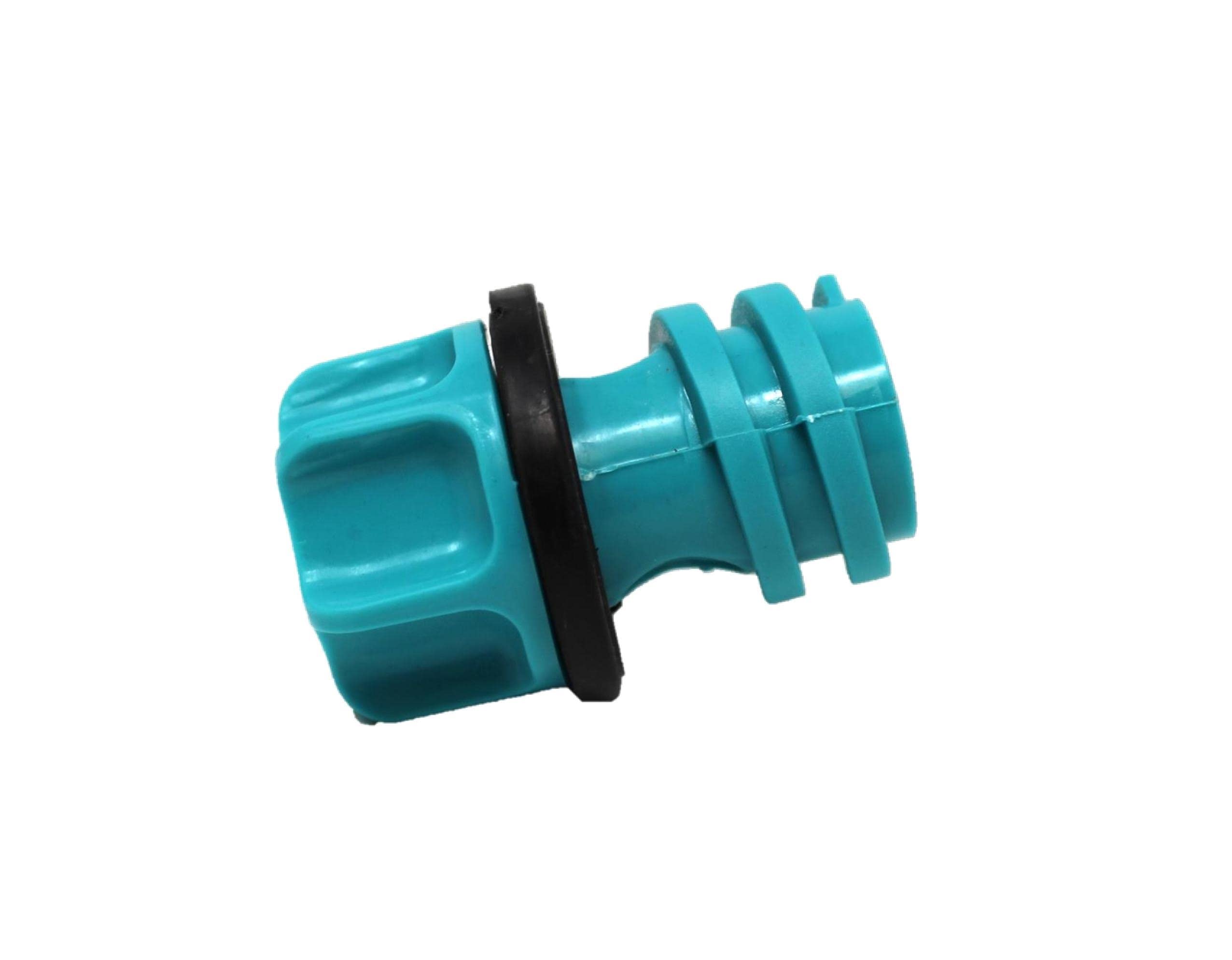 JSP Manufacturing teal gasket for reliable seal during transport and use.