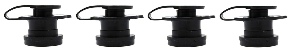 JSP Manufacturing 1-inch shaft drain plug assembly fits Coleman coolers for quick maintenance.