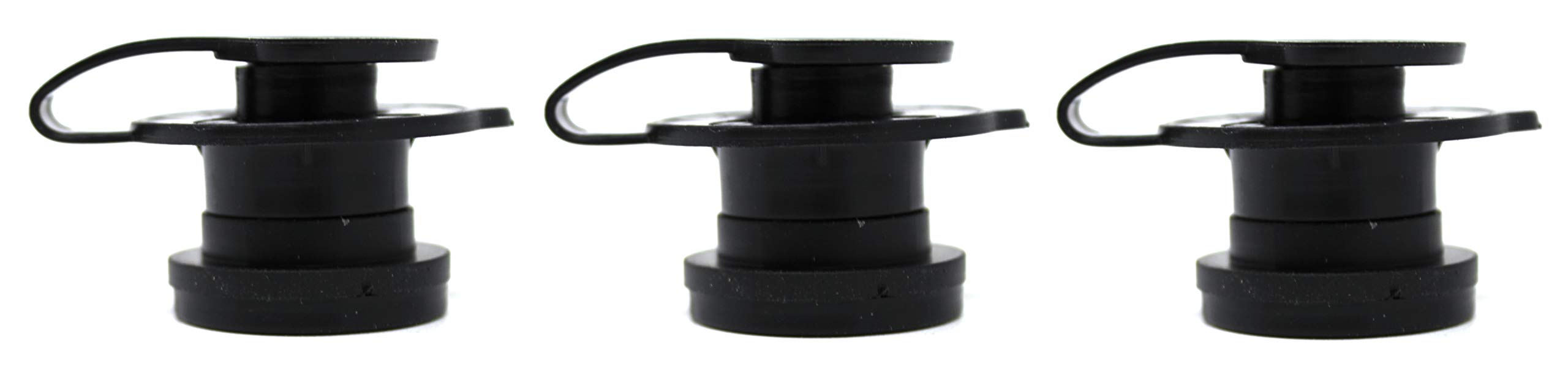 JSP Manufacturing drain-plug-assembly-1inch in black finish for Coleman replacements.