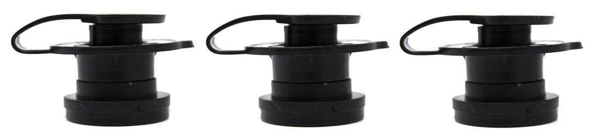 JSP Manufacturing drain-plug-assembly-1inch in black finish for Coleman replacements.