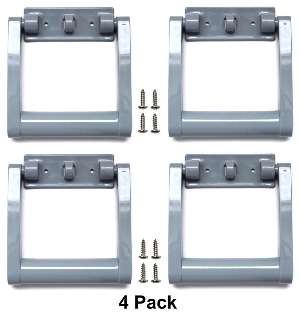JSP Manufacturing grey Igloo cooler replacement handle side view with hinge