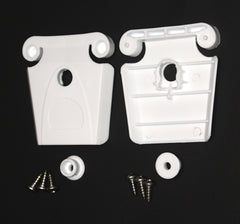 Close-up of latch post and screws for sturdy replacement in Igloo coolers.