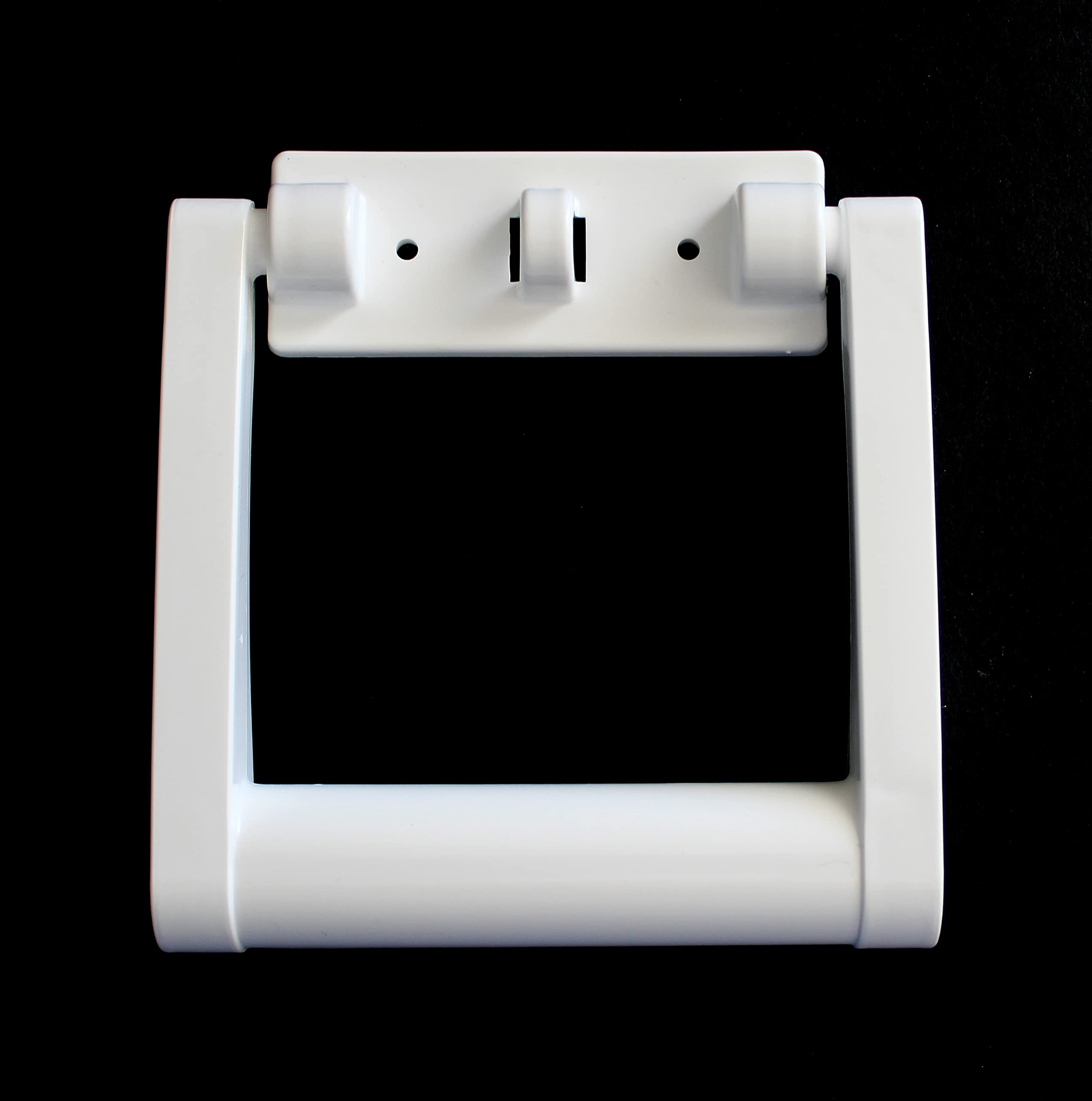 JSP white Igloo replacement handle installed on a rectangular cooler.