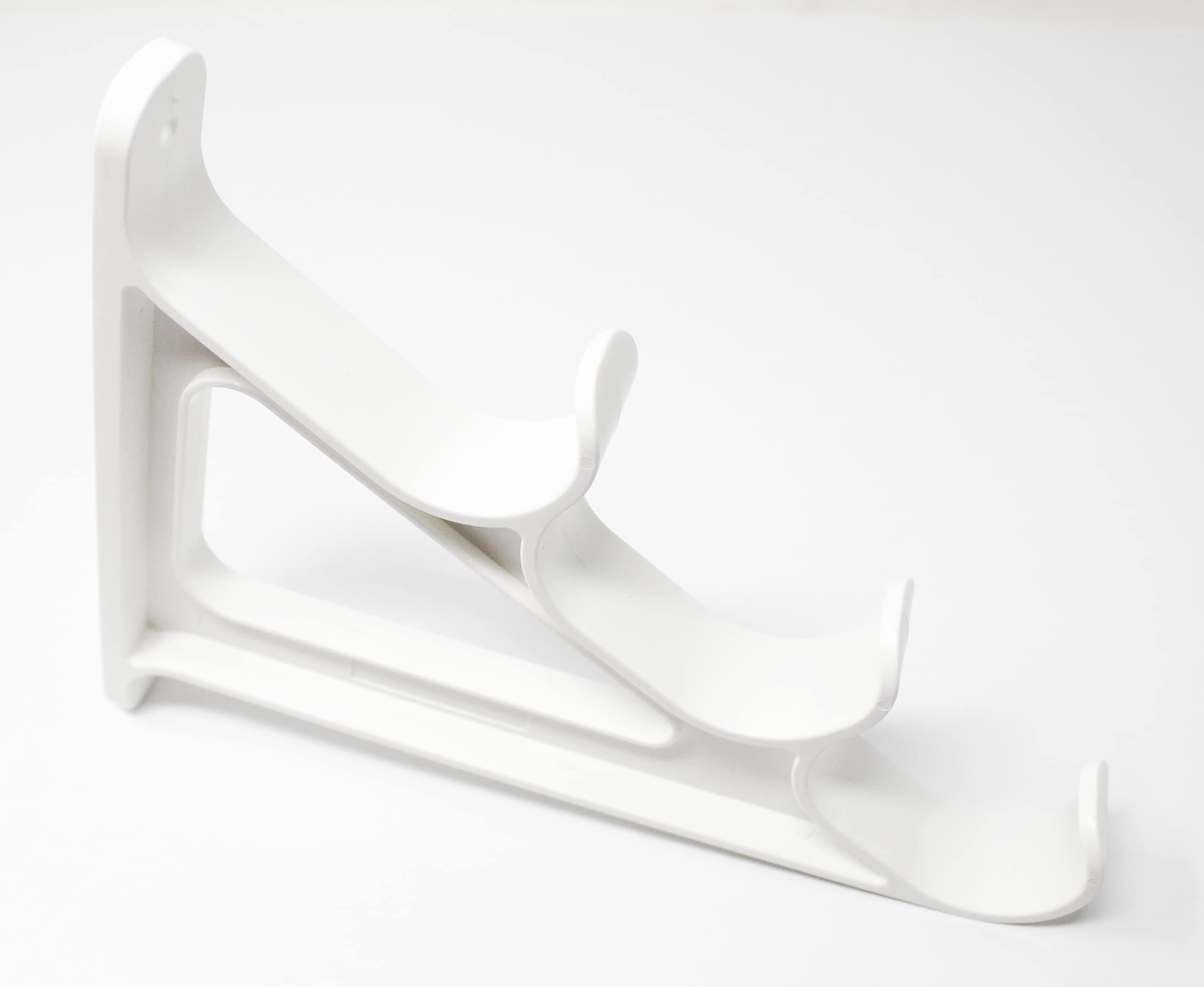 JSP Manufacturing ski pole wall rack keeps ski poles neatly aligned.
