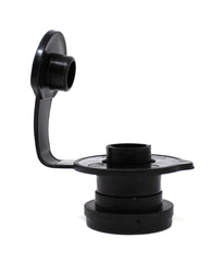 JSP Manufacturing snap-drain-cap included, ensures secure seal during transport.
