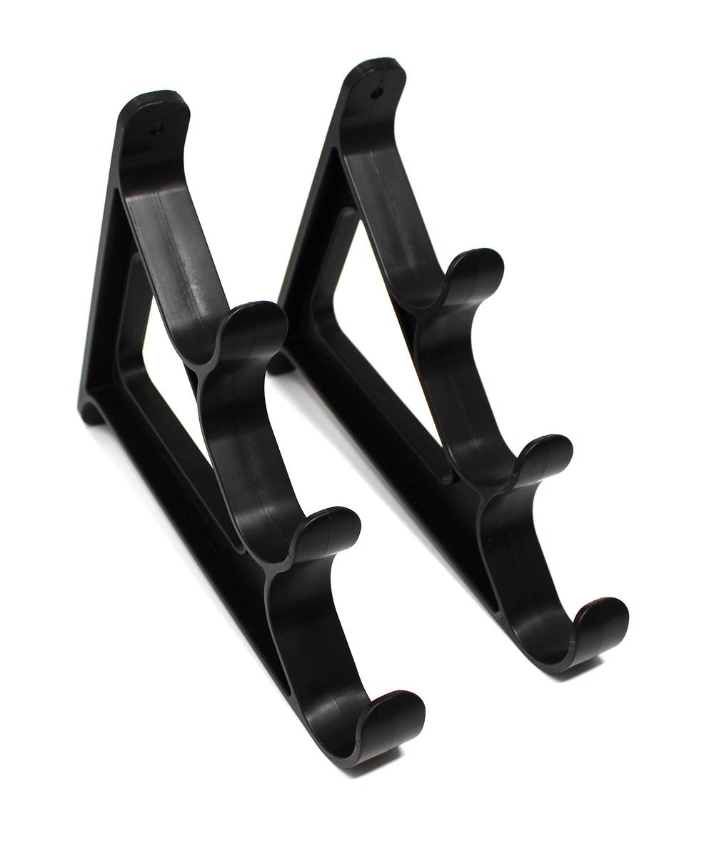 JSP Manufacturing two-arm rack in use holding multiple poles.