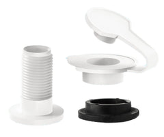 JSP Manufacturing white drain cap for Coleman Xtreme, quick reseal