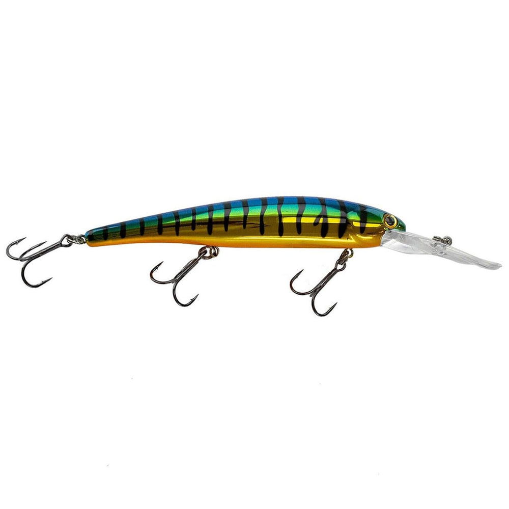 Bandit Walleye Deep Diver side profile; slender minnow shape attracts depth-chasing predators.