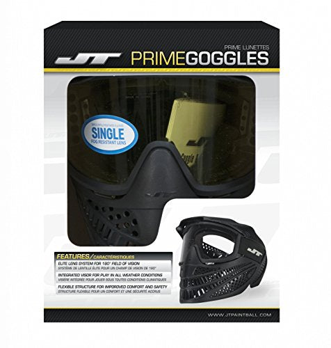 JT Elite Prime Goggles lens offers anti-fog clarity for quick thinking.