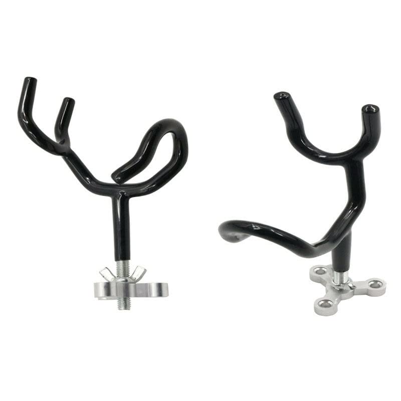 Stainless steel rod holder with PVC dipped coating – side view