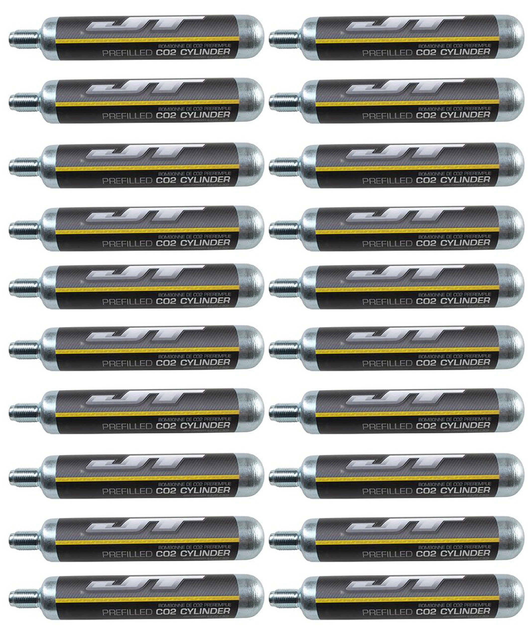 JT Youngfit 90g CO2 cartridge image showing compatibility with air rifles and paintball markers