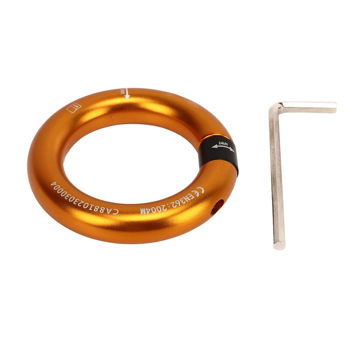 JTLB abseiling ring with 12mm opening for quick rope attachment.