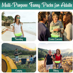 JTLB fanny pack with adjustable waist strap for a secure fit.
