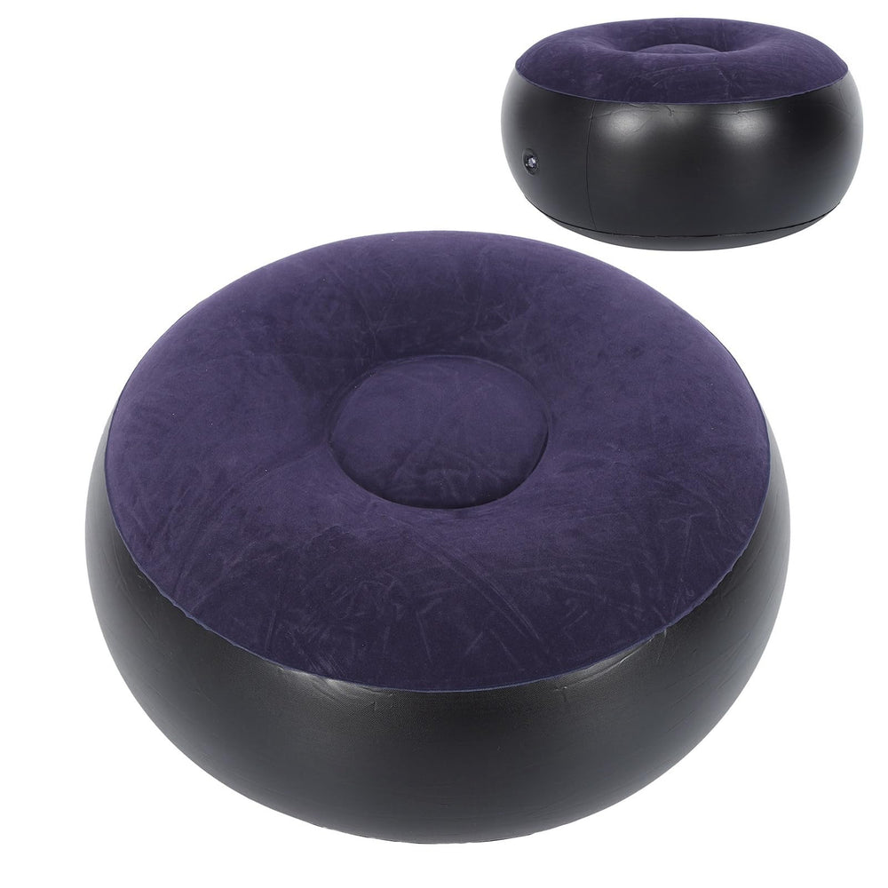 JTLB inflatable chair blue in dorm room compact seating solution