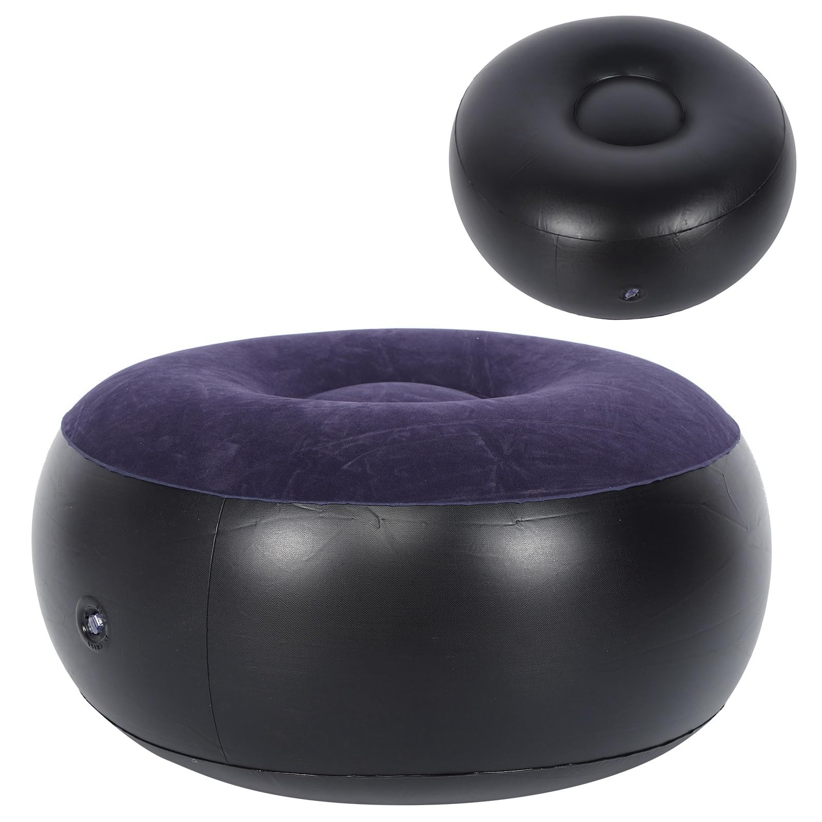 JTLB inflatable chair blue footrest for comfortable leg elevation