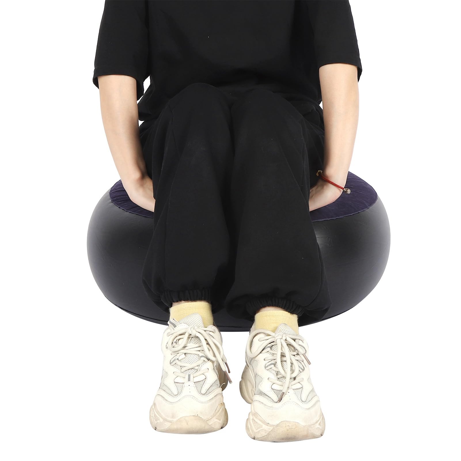 JTLB inflatable chair blue in living room offering versatile seating