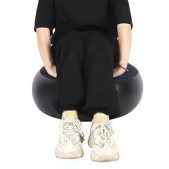 JTLB inflatable chair blue in living room offering versatile seating